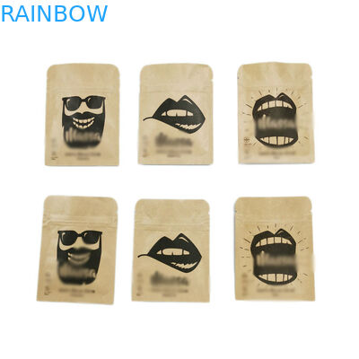 El acondicionamiento de los alimentos se levanta el Ziplock reciclado bolsa de la bolsa de plástico de la cremallera para las nueces