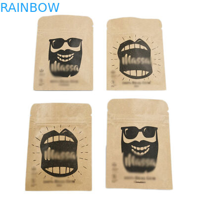 El acondicionamiento de los alimentos se levanta el Ziplock reciclado bolsa de la bolsa de plástico de la cremallera para las nueces