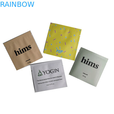 Bolsas plásticas de la muestra de los bolsos del acondicionamiento de los alimentos del papel de aluminio del sellado caliente pequeñas para el polvo