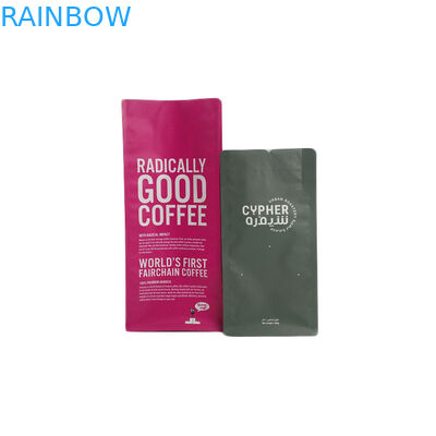 Bolsitas de té impresas aduana del sellado caliente que se puede volver a sellar con una válvula de desgasificación de la manera