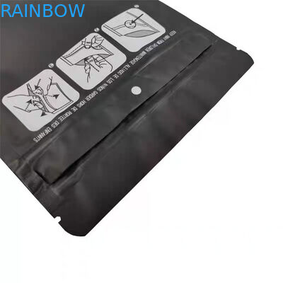 Bolsas plásticas de Mylar que empaquetan la bolsa de plástico Ziplock a prueba de niños modificada para requisitos particulares de la hoja