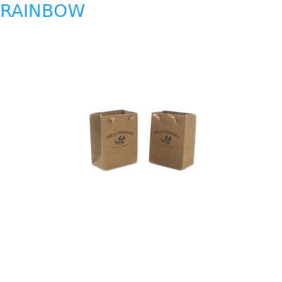 Doypack se levanta la pequeña bolsa de papel hecha a mano de Kraft de la bolsa reciclada con la manija