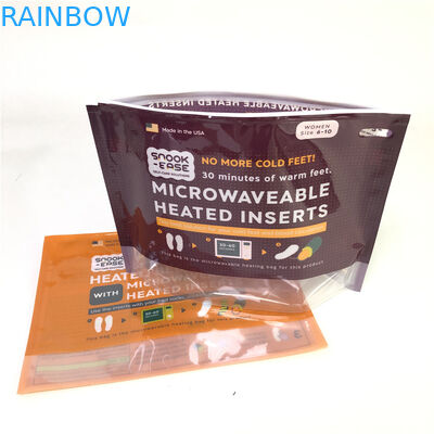 Levántese el grueso biodegradable de la impresión de encargo 120-180 Mic de los bolsos de la microonda de la cremallera