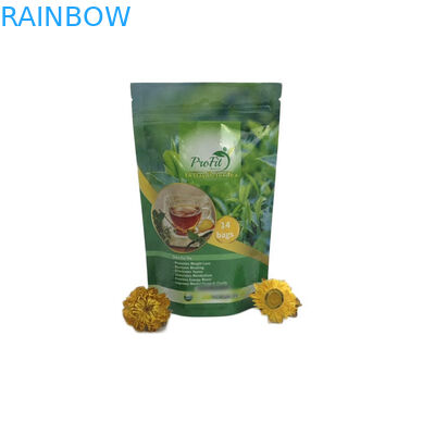 Las bolsitas de té amistosas de Eco que empaquetan el embalaje del bolso de la bolsa se levantan Mylar con la cerradura de la cremallera