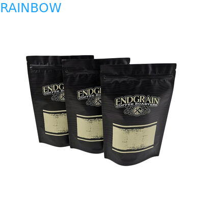 Negro del final del MOPP VMPET PE Matt del bolso del embalaje del té del café de las galletas del bocado a prueba de humedad