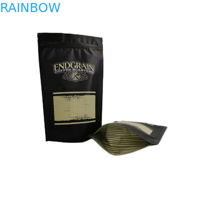 Negro del final del MOPP VMPET PE Matt del bolso del embalaje del té del café de las galletas del bocado a prueba de humedad