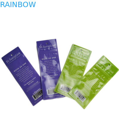 Sellado caliente que sella las bolsas plásticas que empaquetan el embalaje material laminado de la pestaña del final con el Ziplock