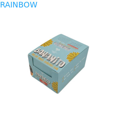 Caja de papel de la categoría alimenticia que empaqueta el embalaje de encargo de la barra de energía de la cartulina de la impresión