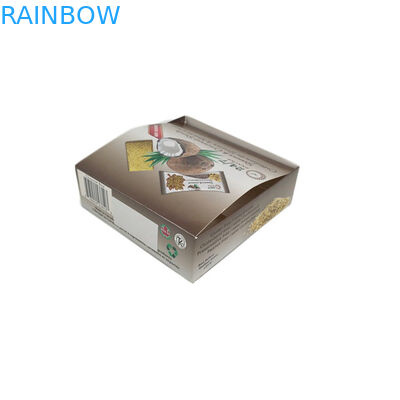 Logotipo de encargo material del papel acanalado de la caja del contador de la cartulina del caramelo de la energía