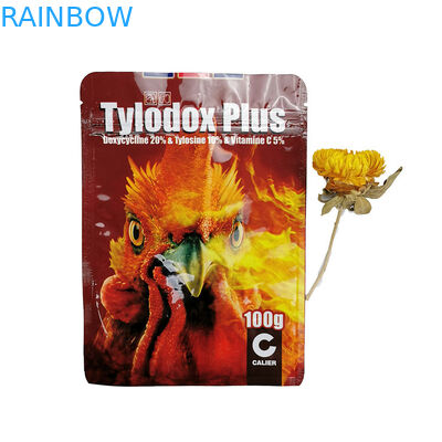 Tres lados que sellan el papel de aluminio empaquetan el embalaje mate del animal doméstico del té 100g/de la alimentación de pollo