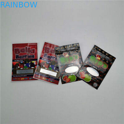 Bolsas plásticas del pequeño bolso que empaquetan el embalaje gomoso industrial orgánico del cáñamo CBD del 100%