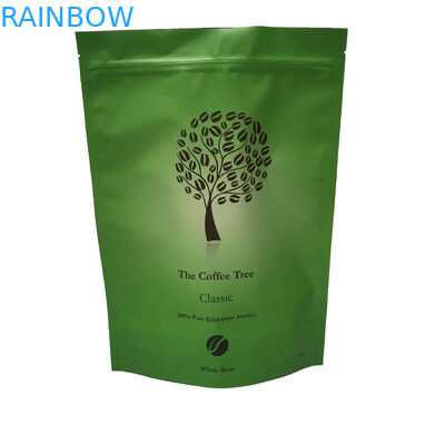 La bolsa de la hoja del papel de aluminio que empaqueta el café Ziplock Mylar de Doypack empaqueta la superficie de Matt