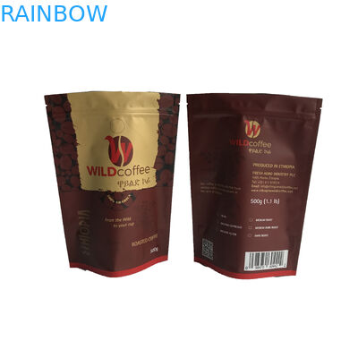 La bolsa de la hoja del papel de aluminio que empaqueta el café Ziplock Mylar de Doypack empaqueta la superficie de Matt