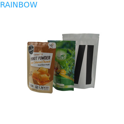 Embalaje laminado Ziplock durable del polvo del suplemento del cacahuete del papel de aluminio de los bolsos de Mylar