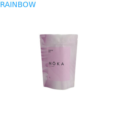 Logotipo de encargo Ziplock de empaquetado del material plástico de los bolsos del café de la hoja biodegradable del té