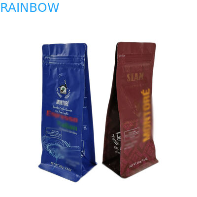 Las bolsitas de té de los granos de café que empaquetan el cierre en la parte superior de encargo de la impresión que se levanta empaquetan