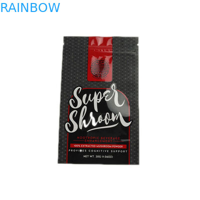 El papel de aluminio brillante del final se coloca para arriba empaqueta