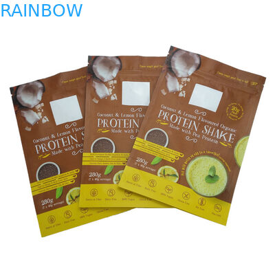 Bolso de la bolsa de la cremallera del papel de aluminio para el empaquetado del polvo