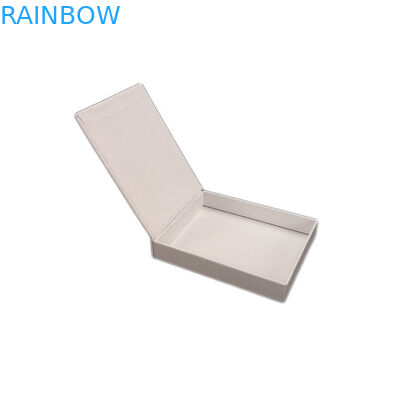 Joyería que empaqueta la caja de regalo metálica del papel de la laminación de la tapa magnética