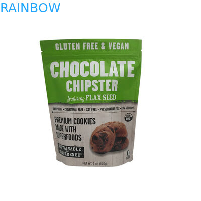 La hoja laminada ziplock de empaquetado del bocado se levanta la bolsa