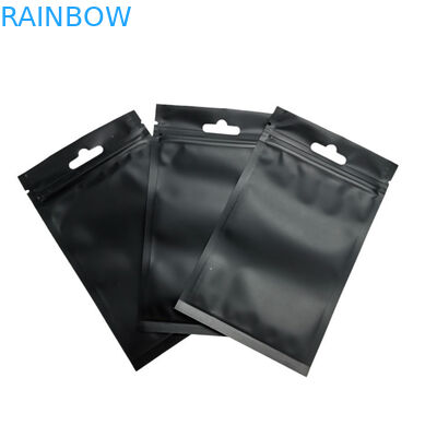 Bolsa cosmética alineada hoja mate de Pacakging de la cremallera del final