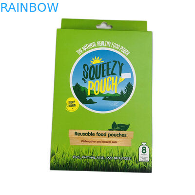 Caja de empaquetado reciclada exhibición al por menor de la cartulina del agujero de la suspensión