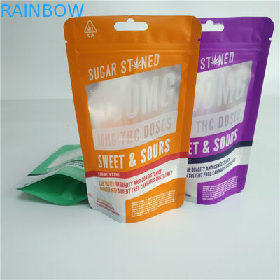 Digitaces que imprimen el bolso herbario gomoso de la mala hierba de 3.5g 7g 14g 28g