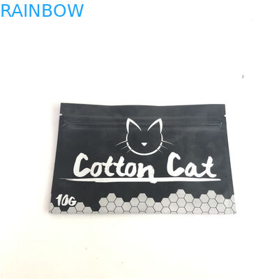 La mala hierba de CBD se levanta el fotograbado que imprime el empaquetado de las bolsas plásticas