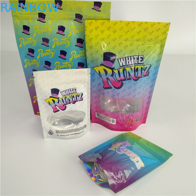 La mala hierba de CBD se levanta el fotograbado que imprime el empaquetado de las bolsas plásticas