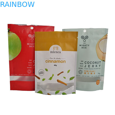 El plátano salta el empaquetado de las bolsas plásticas de la cremallera VMPET