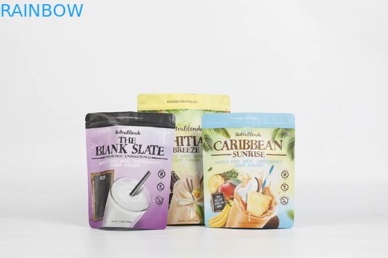 El plátano salta el empaquetado de las bolsas plásticas de la cremallera VMPET