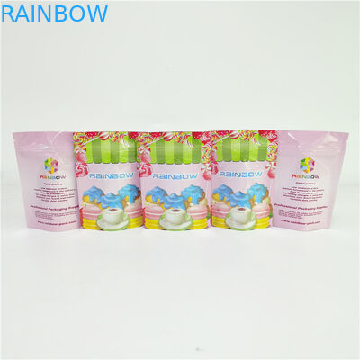 Ziplock tamaño pequeño del bolso de las galletas 3.5g se levantan la bolsa con la parte inferior transparente