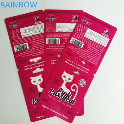 Píldora sexual de los aumentos masculinos del rinoceronte 69 que empaqueta la ampolla del capsul de la tarjeta 3d para la exhibición