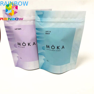 La aduana imprimió se levanta los microprocesadores de empaquetado de la bolsa que empaquetaban el bolso del exfoliante corporal del papel de aluminio de los bolsos