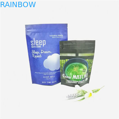 Sal de baño del papel de aluminio 12oz/crema de encargo del exfoliante corporal que empaqueta bolsos de café ziplock del doypack