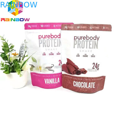 El soporte reutilizable encima de la bolsa con el tipo plano de empaquetado de la bolsa de la cremallera del almacenamiento ziplock de la comida imprimió bolsos