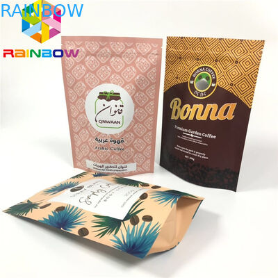 El soporte que se puede volver a sellar encima de los bolsos ziplock para la aduana de la comida/del polvo imprimió el bolso de empaquetado de acabado mate de la bolsa