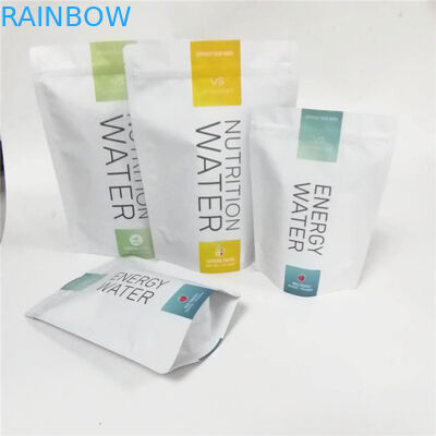 las nueces de empaquetado del papel de aluminio de las nueces de leche del batido del polvo mezclado de encargo de la proteína se colocan encima de bolsos