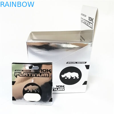 Exhiba la caja de tarjeta sexual de Poseidon del funcionamiento de imprenta del papel de los reforzadores masculinos de encargo de las tarjetas