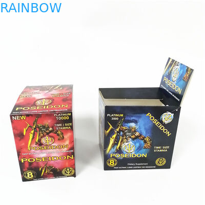 Exhiba la línea de encargo caja de la muesca del rasgón de las tarjetas del papel de imprenta de tarjeta rosada del minino de las cajas con la ampolla