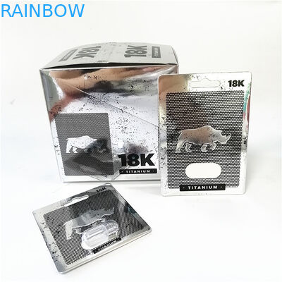 Exhiba la línea de encargo caja de la muesca del rasgón de las tarjetas del papel de imprenta de tarjeta rosada del minino de las cajas con la ampolla