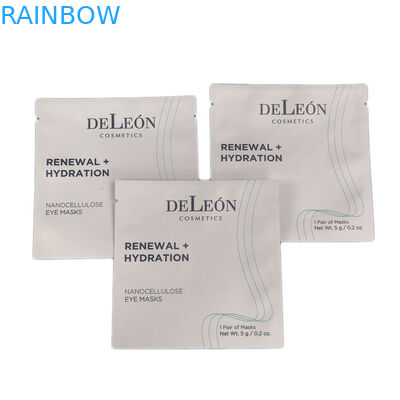 El diseño de impresión de encargo de los pequeños bolsos blancos laminó la bolsa de empaquetado cosmética de la hoja