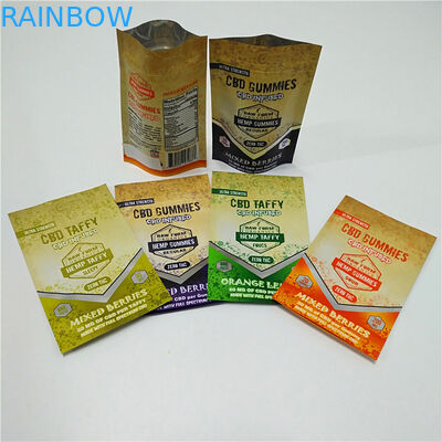 Las hojas Ziplock de la flor siembran el empaquetado resistente de empaquetado del palillo del incienso de la bolsa del niño de los bolsos de la mala hierba comestible de Gummies