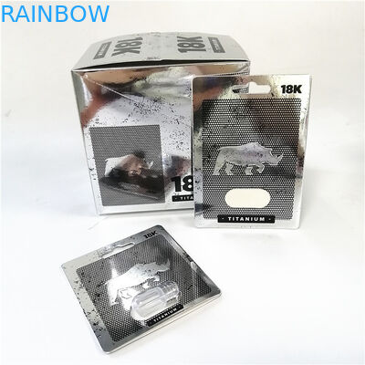 Píldoras masculinas del aumento de la cápsula de la venta caliente de la promoción que empaquetan la caja de tarjeta que imprime la tarjeta rosada de papel del minino