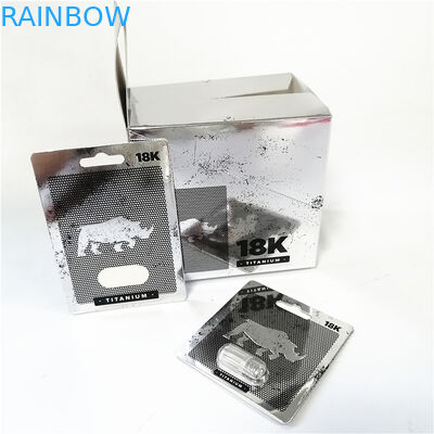 Píldoras masculinas del aumento de la cápsula de la venta caliente de la promoción que empaquetan la caja de tarjeta que imprime la tarjeta rosada de papel del minino