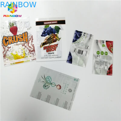 El PVC del sellado caliente en offset etiquetas del encogimiento de la bebida de la impresión CMYK