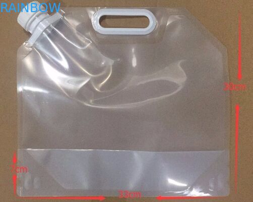 Soporte transparente vendedor caliente modificado para requisitos particulares del líquido de la energía 50ml/250ml encima de la bolsa con la bolsa de la bebida del canalón con el empaquetado del canalón