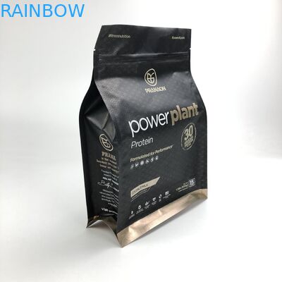 Bolsos de empaquetado del polvo de la proteína de la parte inferior plana 500g 1kg VMPET CMYK