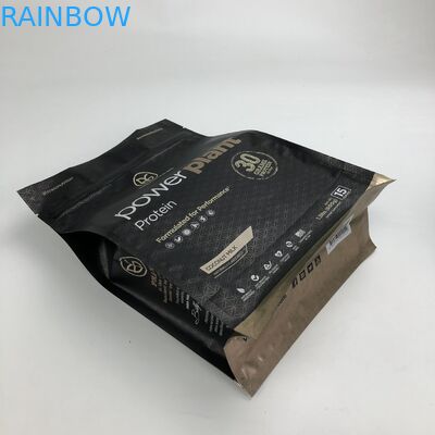 Bolsos de empaquetado del polvo de la proteína de la parte inferior plana 500g 1kg VMPET CMYK