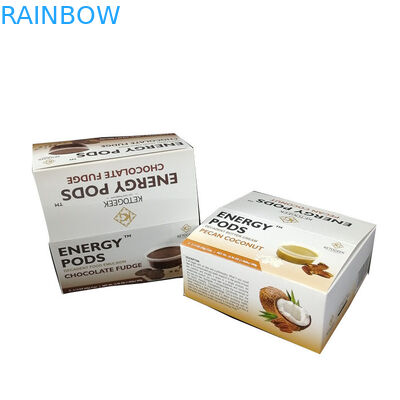 Eco amistoso recicla para categoría la caja de presentación secada contraria de impresión de encargo del coco de la barra de la proteína de la cartulina